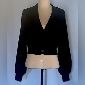 INC Cotton Mixed-Stitch Cardigan